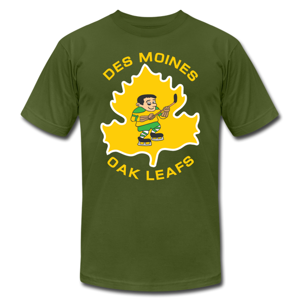 Des Moines Oak Leafs T-Shirt (Premium Lightweight) - olive