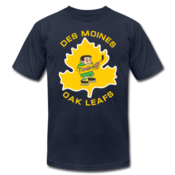 Des Moines Oak Leafs T-Shirt (Premium Lightweight) - navy