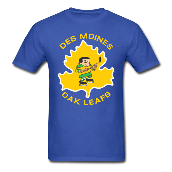 Des Moines Oak Leafs T-Shirt - royal blue