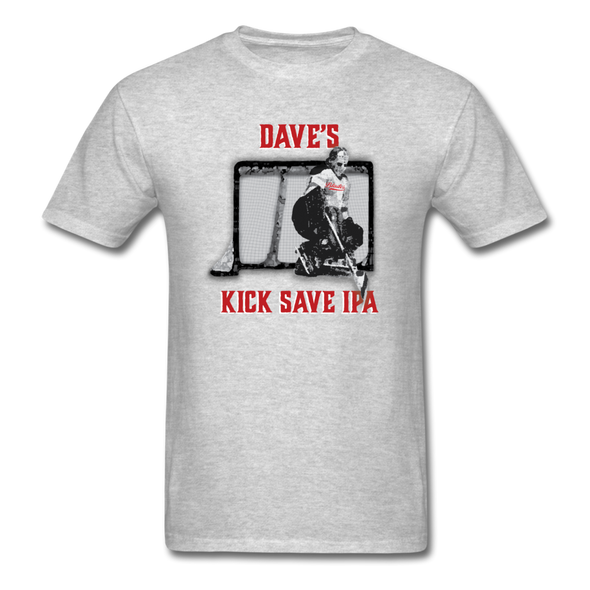 Dave's Kick Save IPA T-Shirt - heather gray