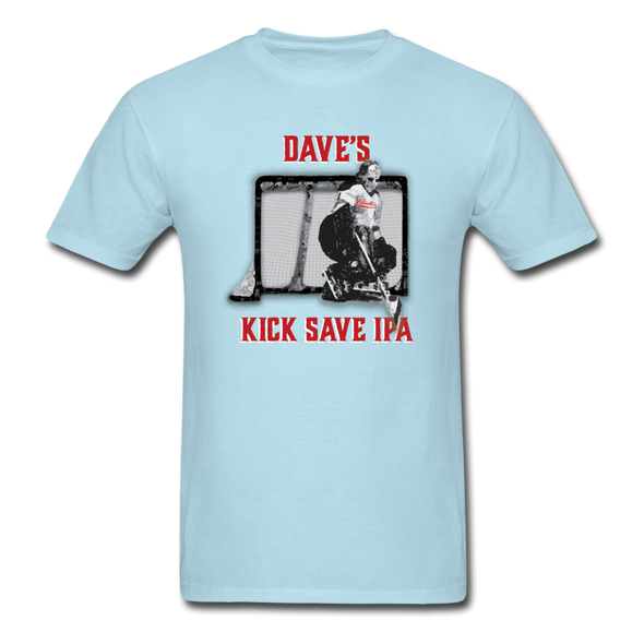 Dave's Kick Save IPA T-Shirt - powder blue