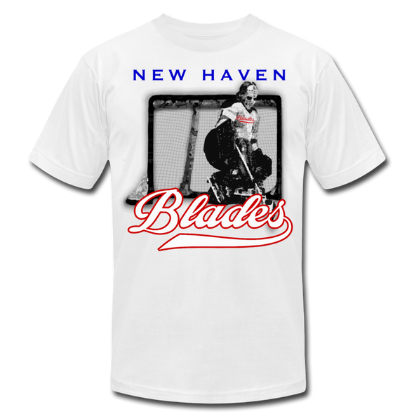 New Haven Blades Goalie T-Shirt (Premium Lightweight) - white