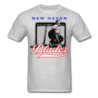 New Haven Blades Goalie T-Shirt - heather gray