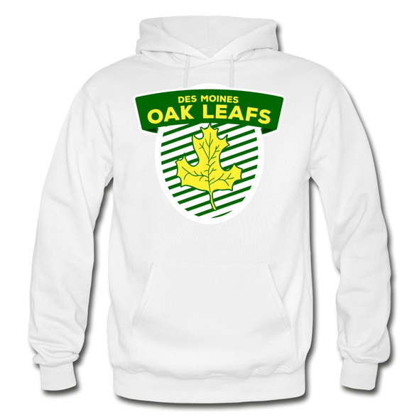 Des Moines Oak Leafs Hoodie - white