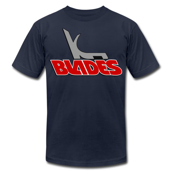 Kansas City Blades T-Shirt (Premium Lightweight) - navy