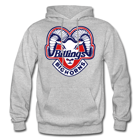 Billings Bighorns Hoodie - heather gray