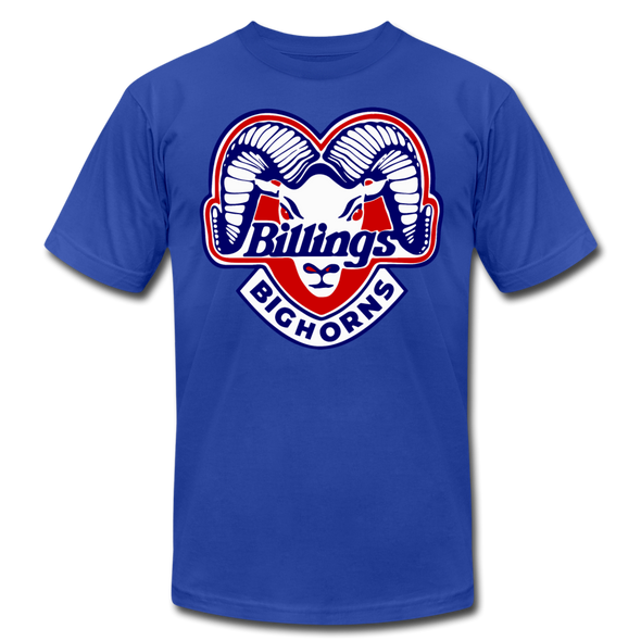 Billings Bighorns T-Shirt (Premium Lightweight) - royal blue