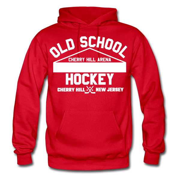 Cherry Hill Arena Old School Hockey Hoodie - red