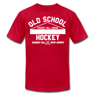 Cherry Hill Arena Old School Hockey T-Shirt (Premium Lightweight) - red