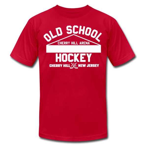 Cherry Hill Arena Old School Hockey T-Shirt (Premium Lightweight) - red