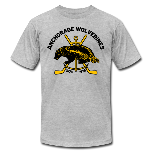 Anchorage Wolverines T-Shirt (Premium Lightweight) - heather gray