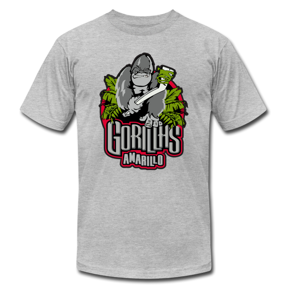 Amarillo Gorillas T-Shirt (Premium Lightweight) - heather gray