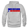 Muskegon Mohawks Text Hoodie - heather gray