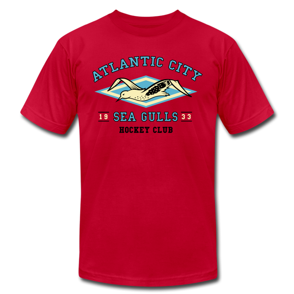 Atlantic City Sea Gulls T-Shirt (Premium Lightweight) - red