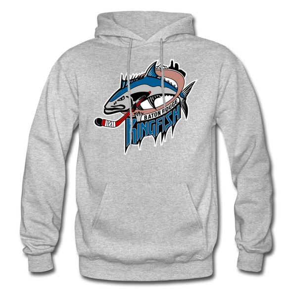 Baton Rouge Kingfish Hoodie - heather gray