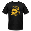 Pittsburgh Yellow Jackets Text T-Shirt (Premium Lightweight) - black