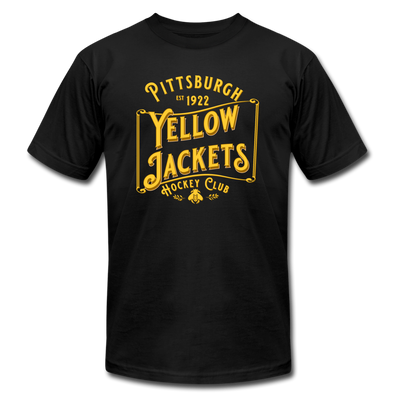 Pittsburgh Yellow Jackets Text T-Shirt (Premium Lightweight) - black