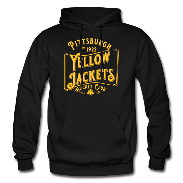 Pittsburgh Yellow Jackets Text Hoodie - black