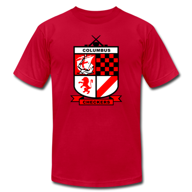 Columbus Checkers T-Shirt (Premium Lightweight) - red