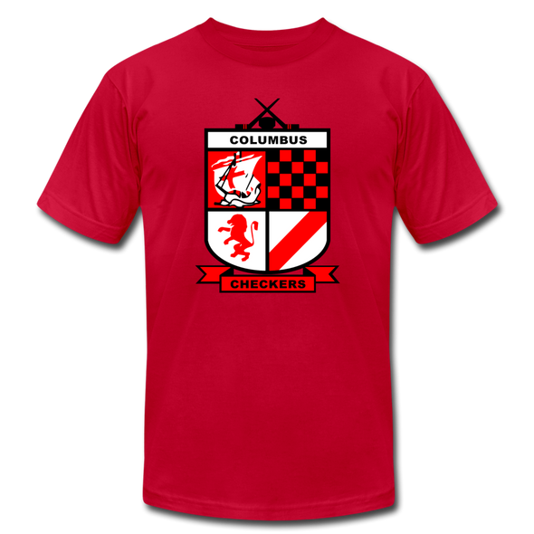 Columbus Checkers T-Shirt (Premium Lightweight) - red