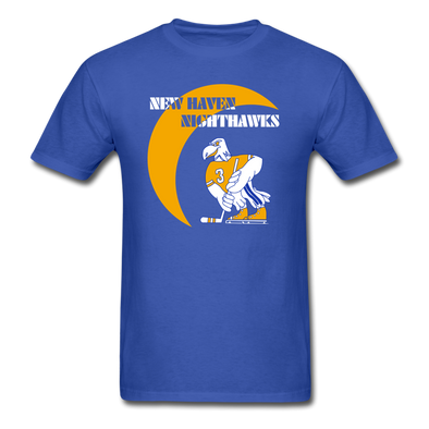 New Haven Nighthawks 1970s T-Shirt - royal blue