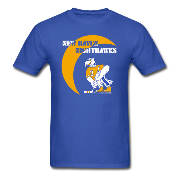 New Haven Nighthawks 1970s T-Shirt - royal blue