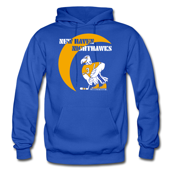 New Haven Nighthawks 1970s Hoodie - royal blue