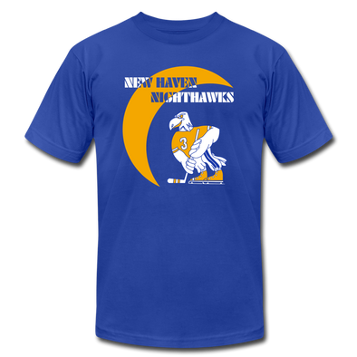 New Haven Nighthawks 1970s T-Shirt (Premium Lightweight) - royal blue