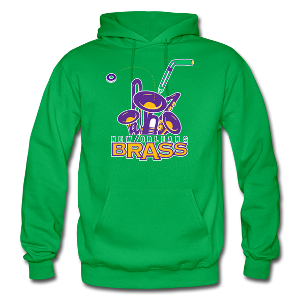 New Orleans Brass Hoodie - kelly green